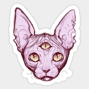 Sphynx. Sticker